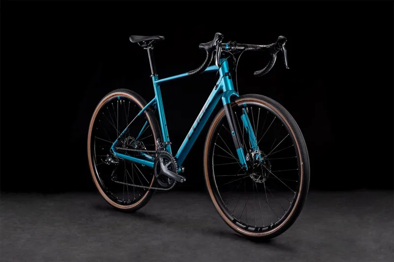 2022 Cube Nuroad Deep Teal/Black Gravel Bike - Small-1